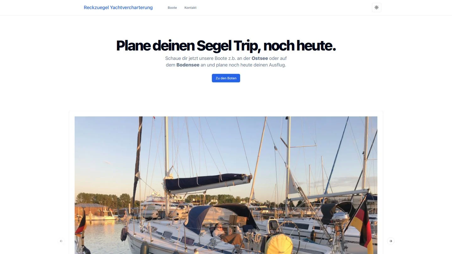 Reckzügel Yachtvercharterung